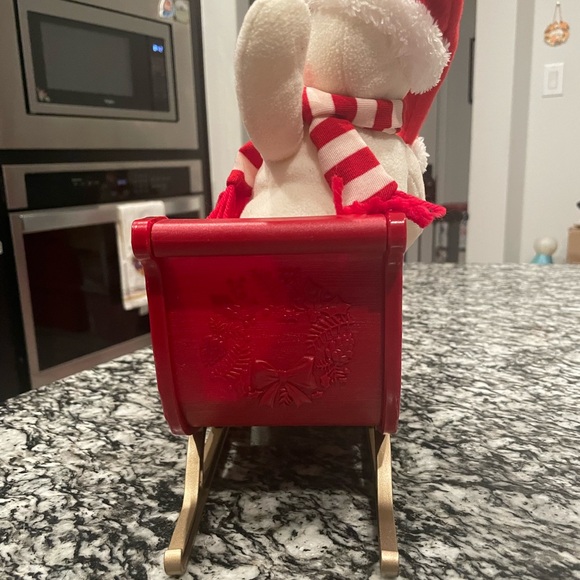 Hallmark Twinkling Sleigh Ride Snowman Techno Plush, snowman, collectible - Picture 7 of 8